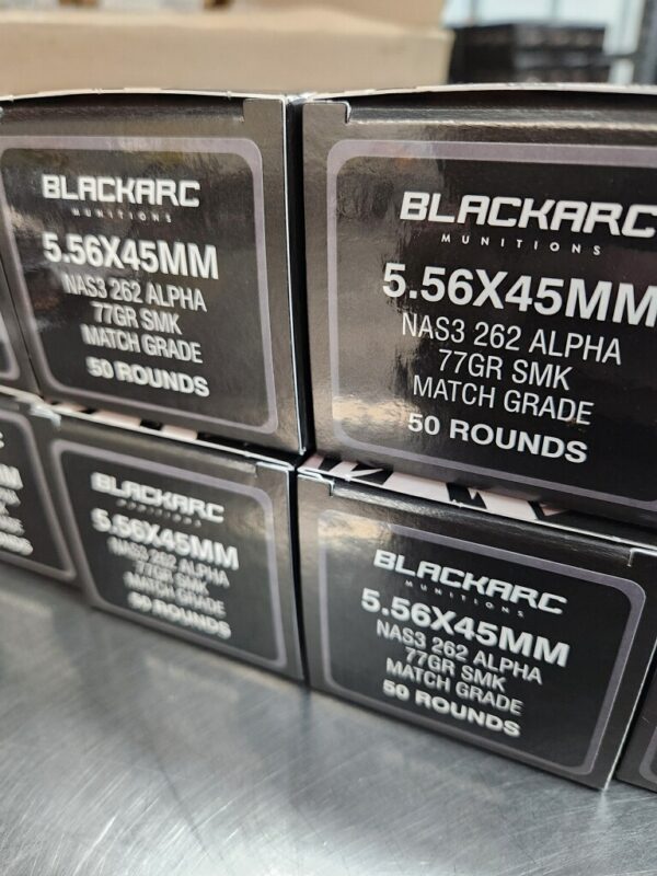 NAS3 262 ALPHA™ 50CT - BlackArc 5.56 Ammo with Sierra Match King Bullets